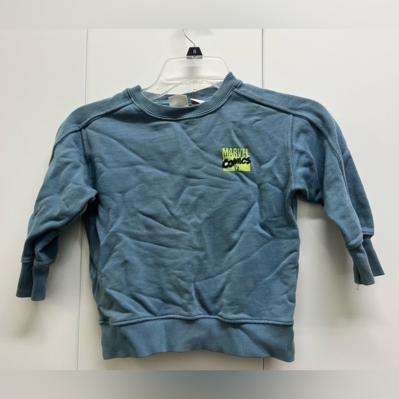 Zara Marvel Comics Captain America 3/4 Sleeve Crew Neck Sweatshirt - Picture 1 of 3